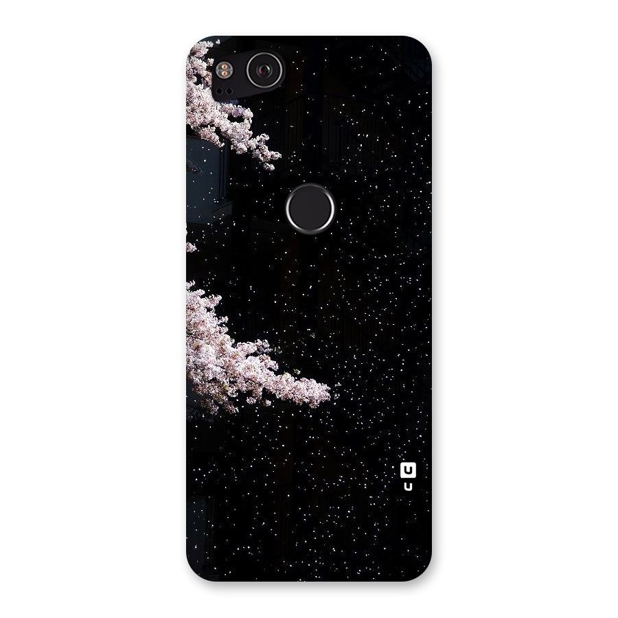 Beautiful Night Sky Flowers Back Case for Google Pixel 2