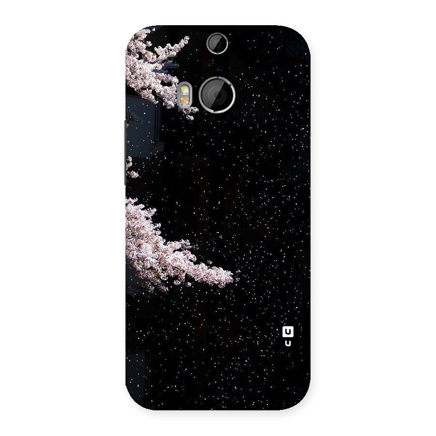 Beautiful Night Sky Flowers Back Case for HTC One M8