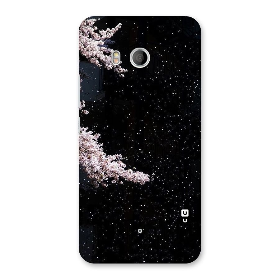 Beautiful Night Sky Flowers Back Case for HTC U11
