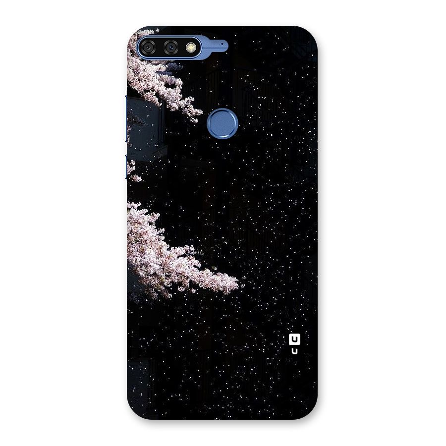 Beautiful Night Sky Flowers Back Case for Honor 7C
