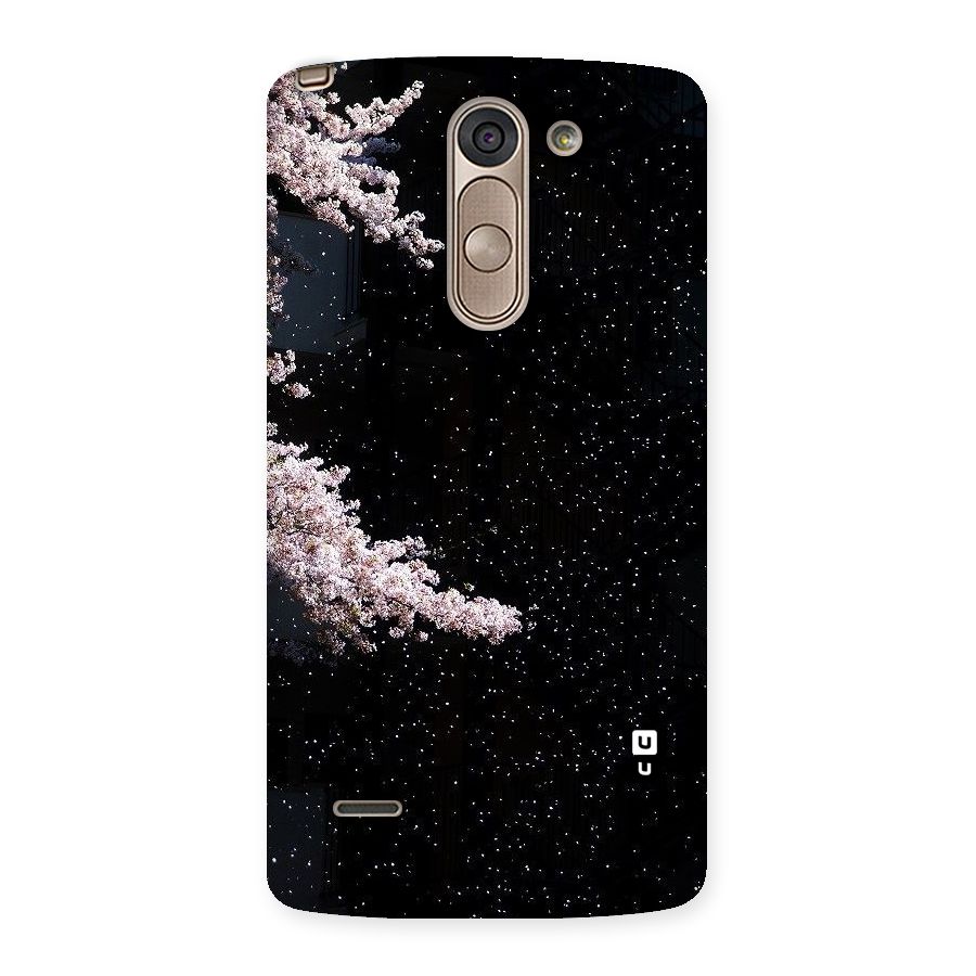 Beautiful Night Sky Flowers Back Case for LG G3 Stylus