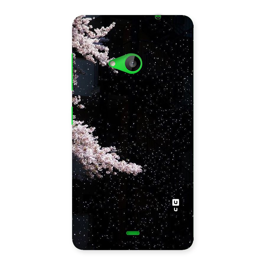 Beautiful Night Sky Flowers Back Case for Lumia 535