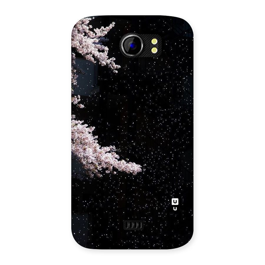 Beautiful Night Sky Flowers Back Case for Micromax Canvas 2 A110