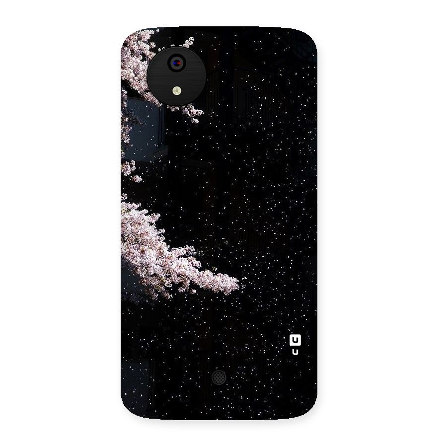 Beautiful Night Sky Flowers Back Case for Micromax Canvas A1