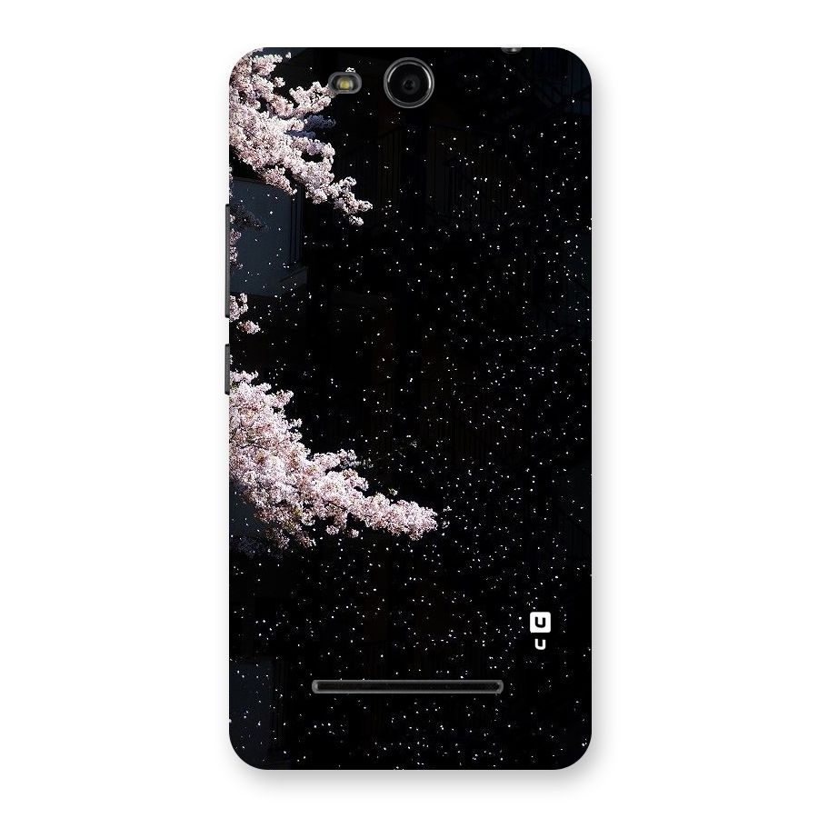 Beautiful Night Sky Flowers Back Case for Micromax Canvas Juice 3 Q392