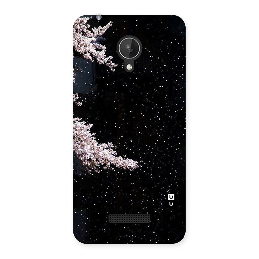 Beautiful Night Sky Flowers Back Case for Micromax Canvas Spark Q380