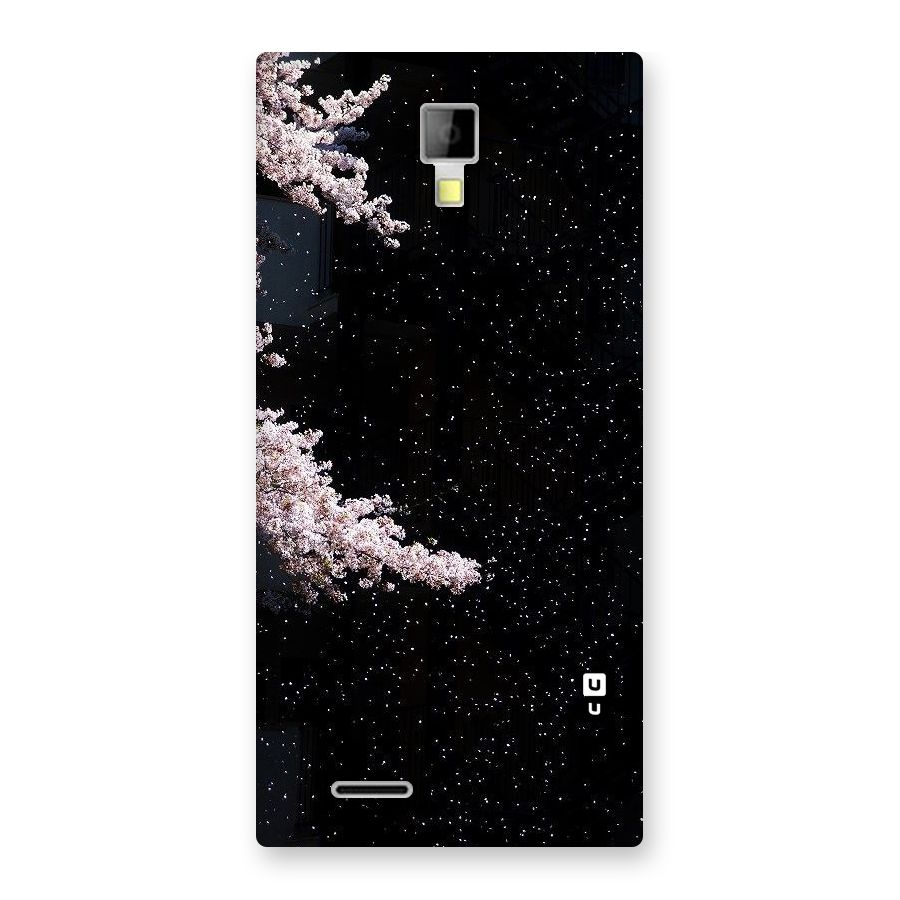Beautiful Night Sky Flowers Back Case for Micromax Canvas Xpress A99