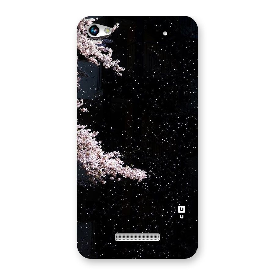 Beautiful Night Sky Flowers Back Case for Micromax Hue 2
