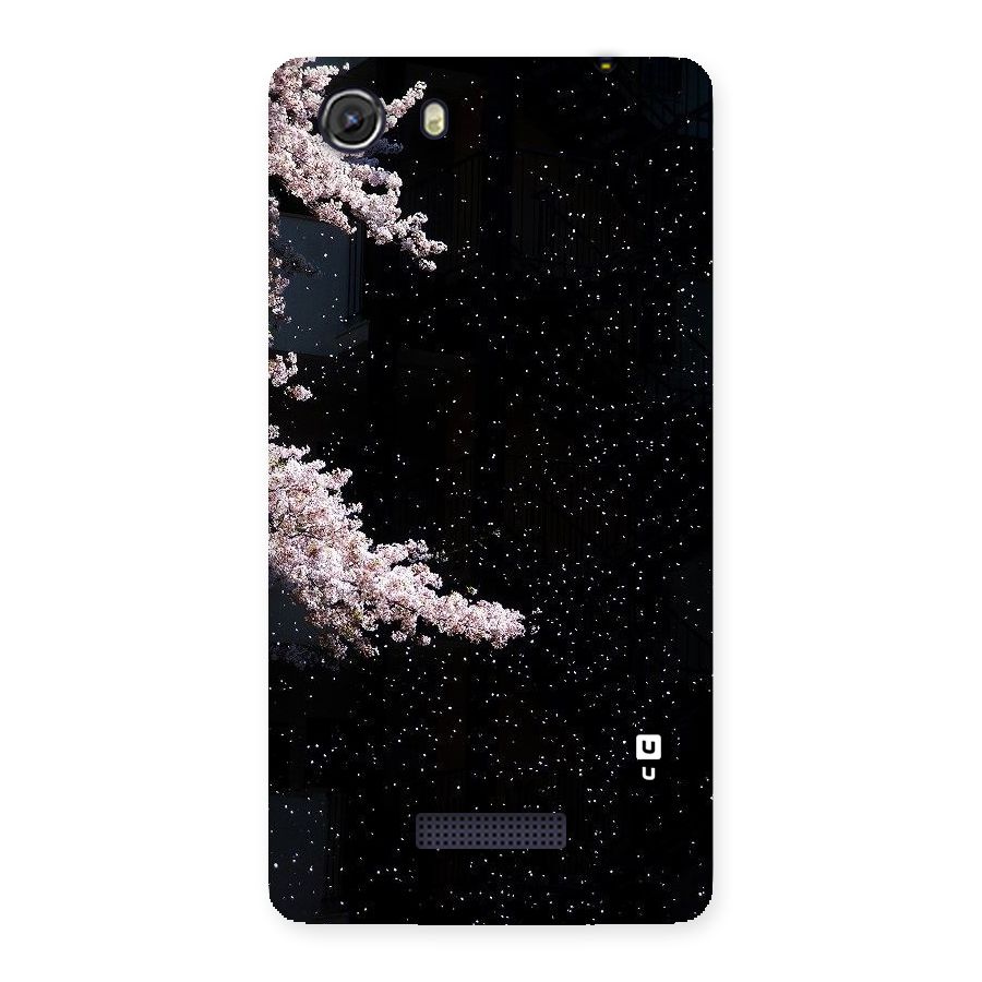 Beautiful Night Sky Flowers Back Case for Micromax Unite 3