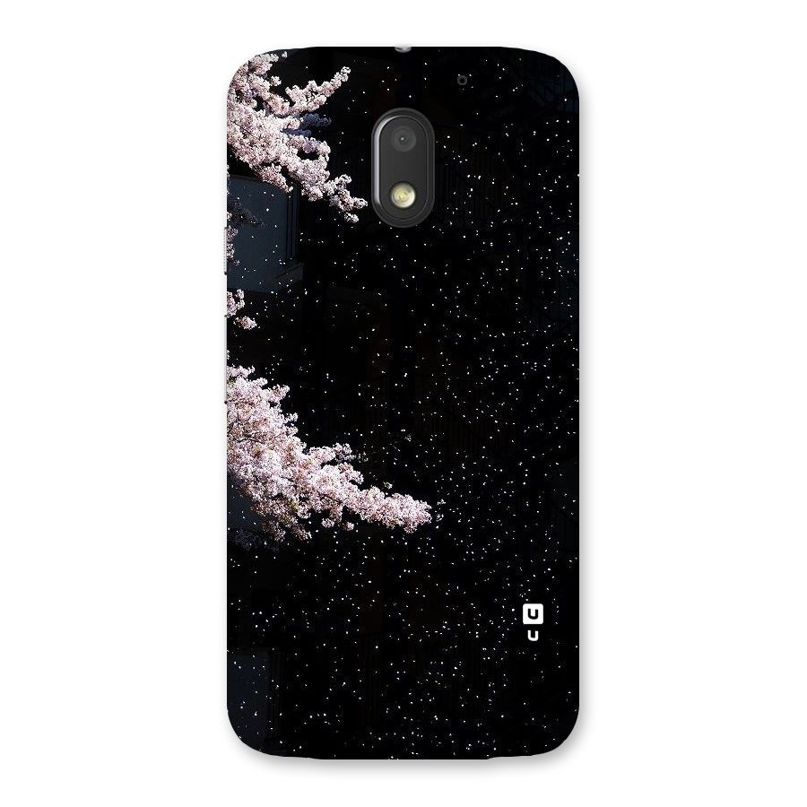 Beautiful Night Sky Flowers Back Case for Moto E3 Power