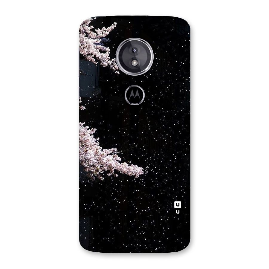 Beautiful Night Sky Flowers Back Case for Moto E5