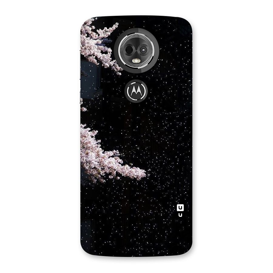 Beautiful Night Sky Flowers Back Case for Moto E5 Plus