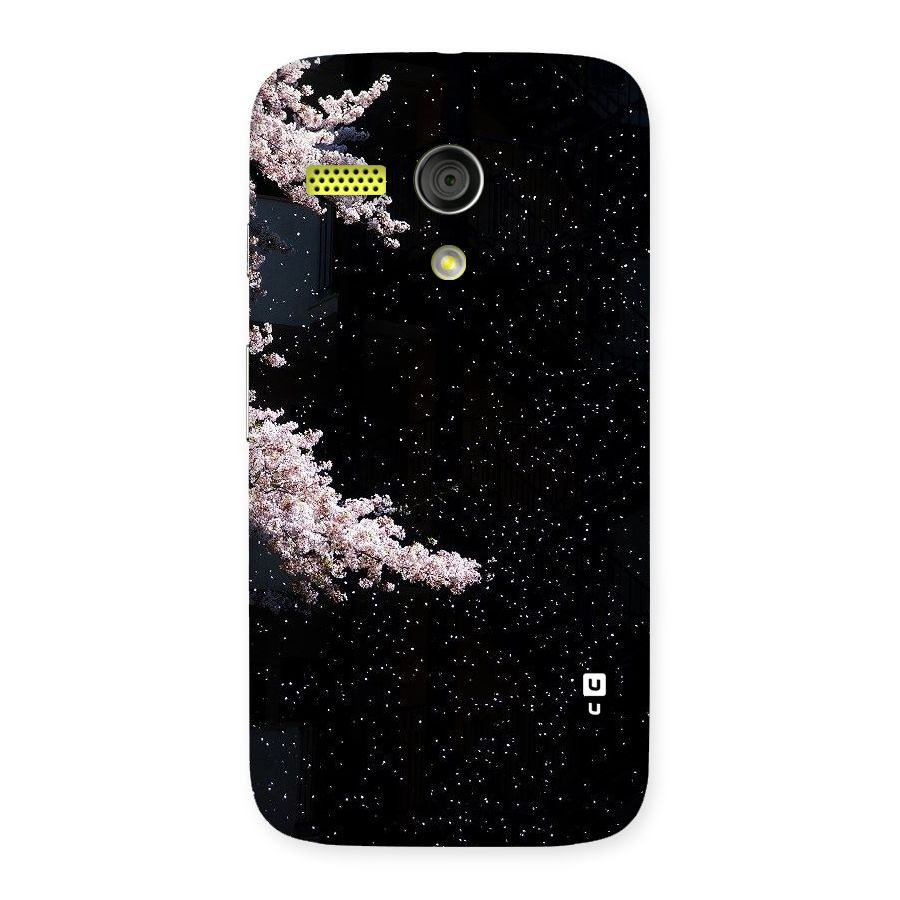 Beautiful Night Sky Flowers Back Case for Moto G