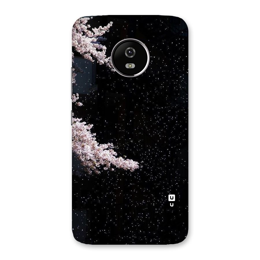 Beautiful Night Sky Flowers Back Case for Moto G5