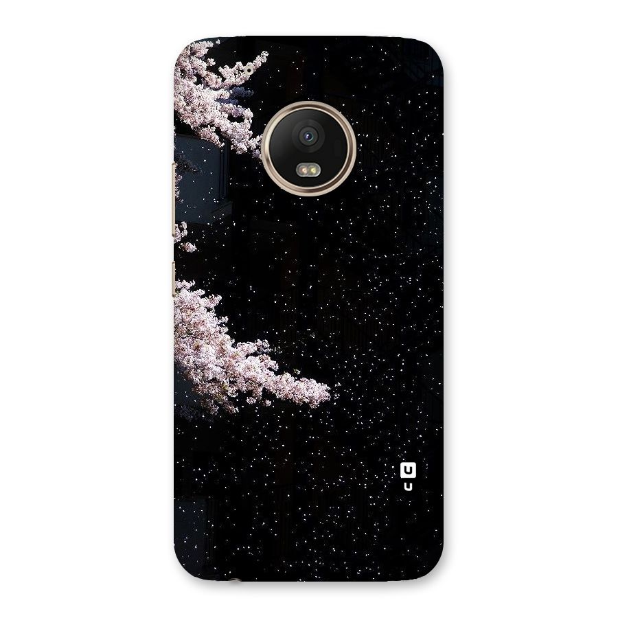 Beautiful Night Sky Flowers Back Case for Moto G5 Plus