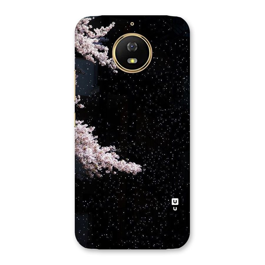 Beautiful Night Sky Flowers Back Case for Moto G5s