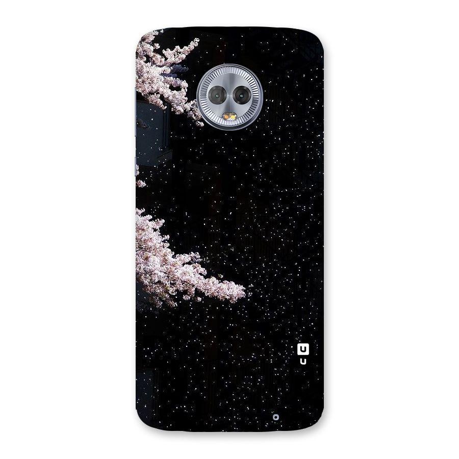 Beautiful Night Sky Flowers Back Case for Moto G6 Plus