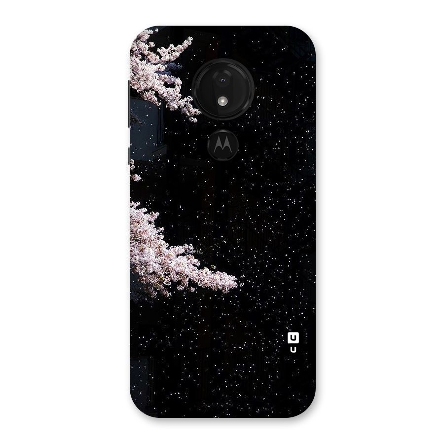 Beautiful Night Sky Flowers Back Case for Moto G7 Power