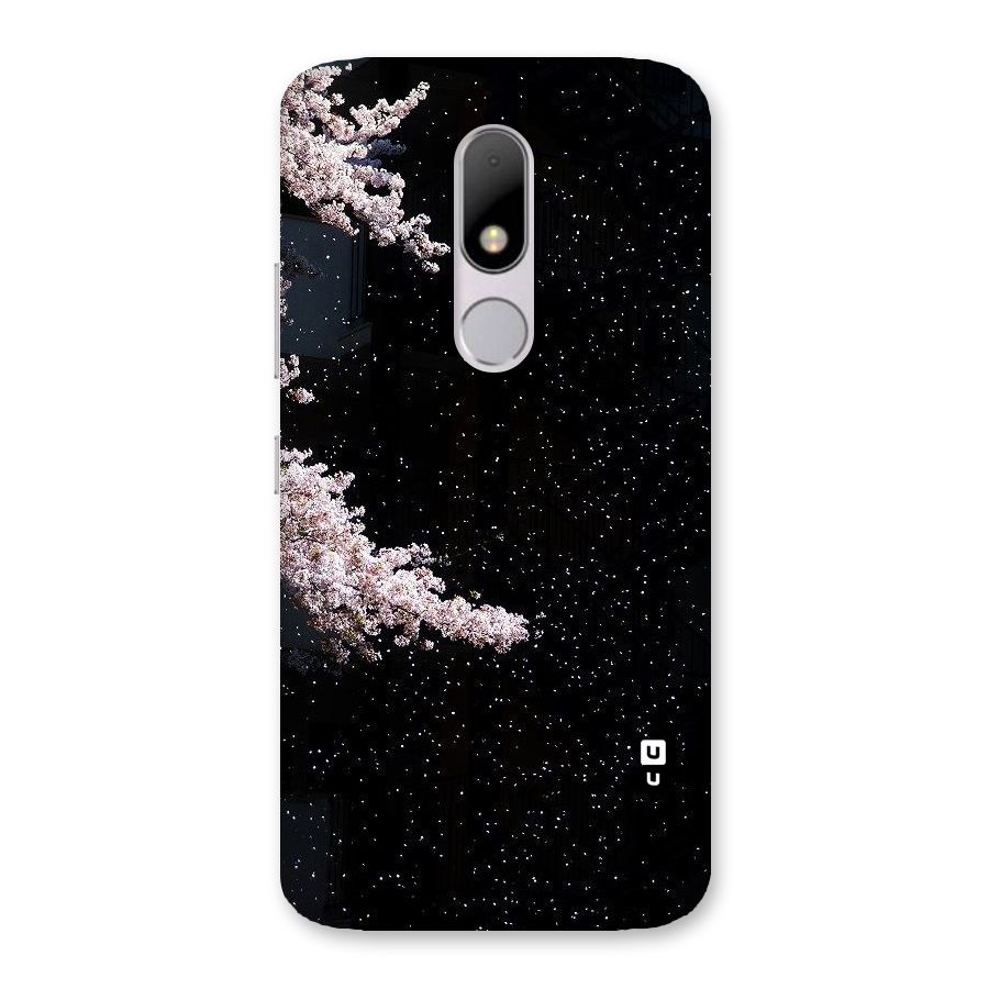 Beautiful Night Sky Flowers Back Case for Moto M