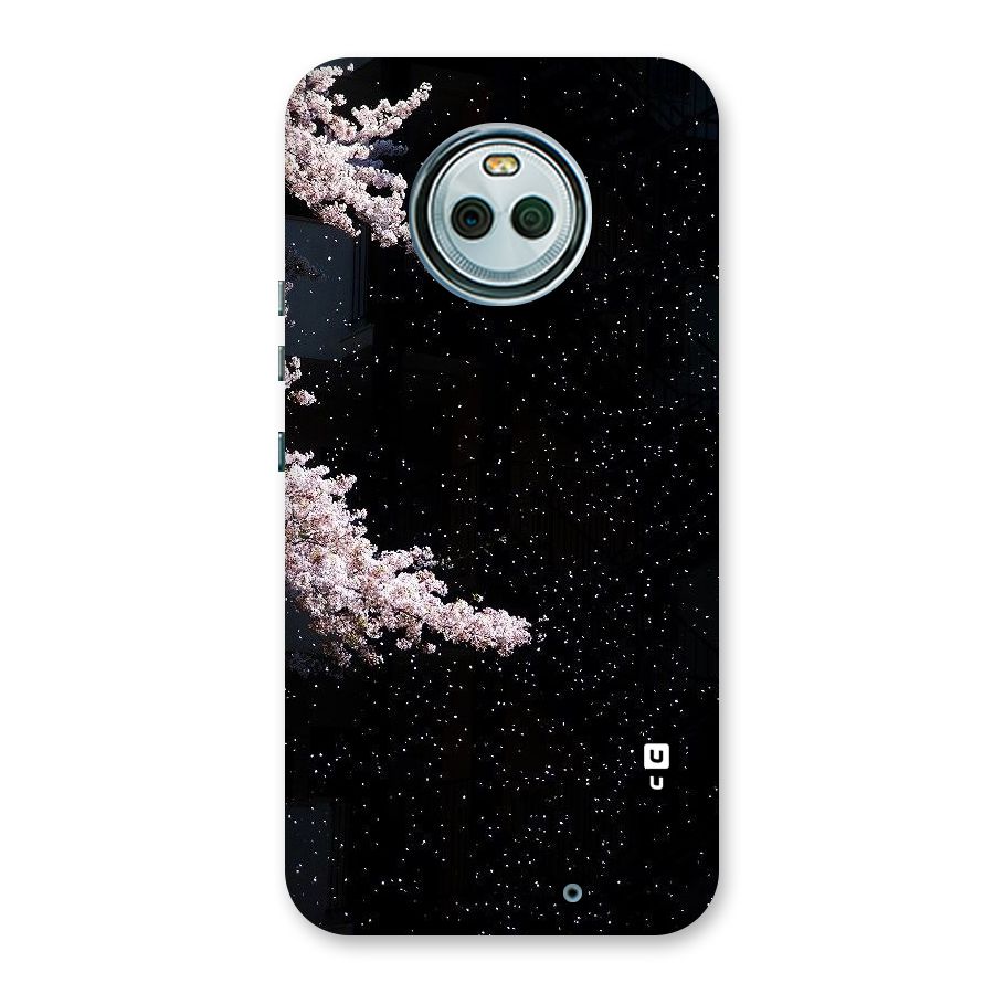 Beautiful Night Sky Flowers Back Case for Moto X4