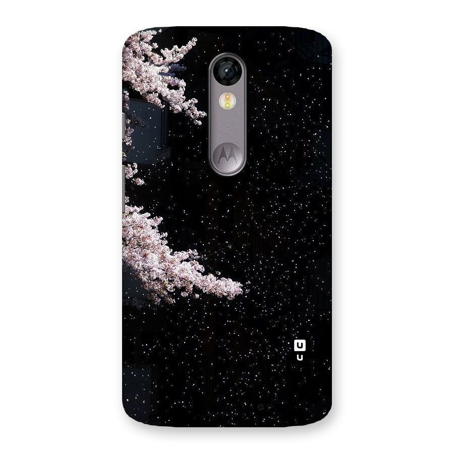 Beautiful Night Sky Flowers Back Case for Moto X Force