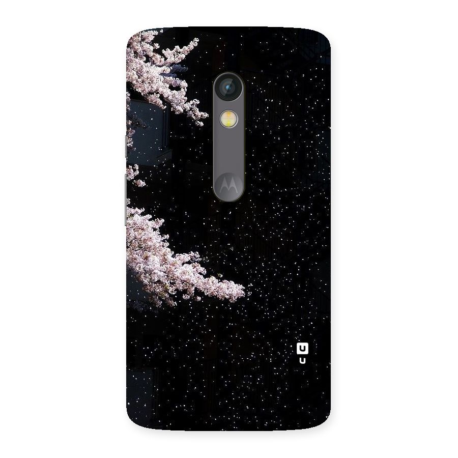 Beautiful Night Sky Flowers Back Case for Moto X Play