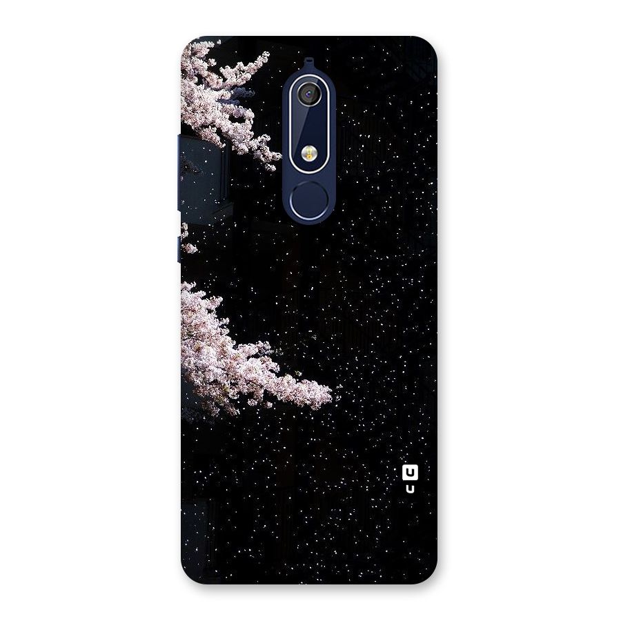 Beautiful Night Sky Flowers Back Case for Nokia 5.1