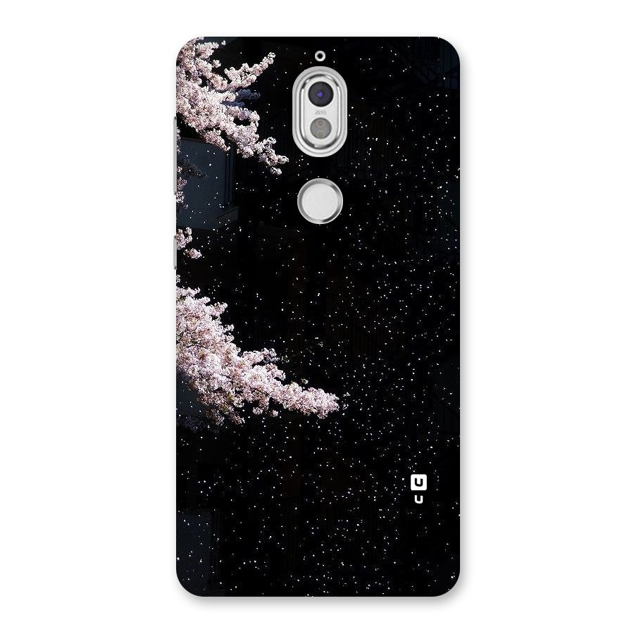 Beautiful Night Sky Flowers Back Case for Nokia 7