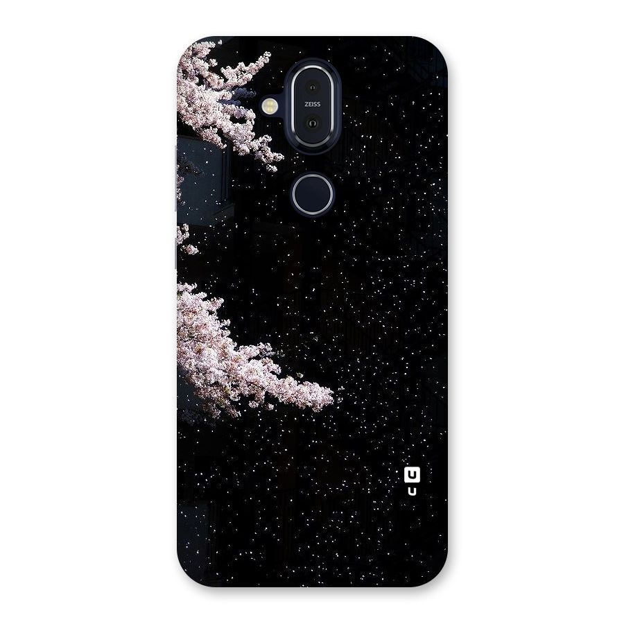 Beautiful Night Sky Flowers Back Case for Nokia 8.1