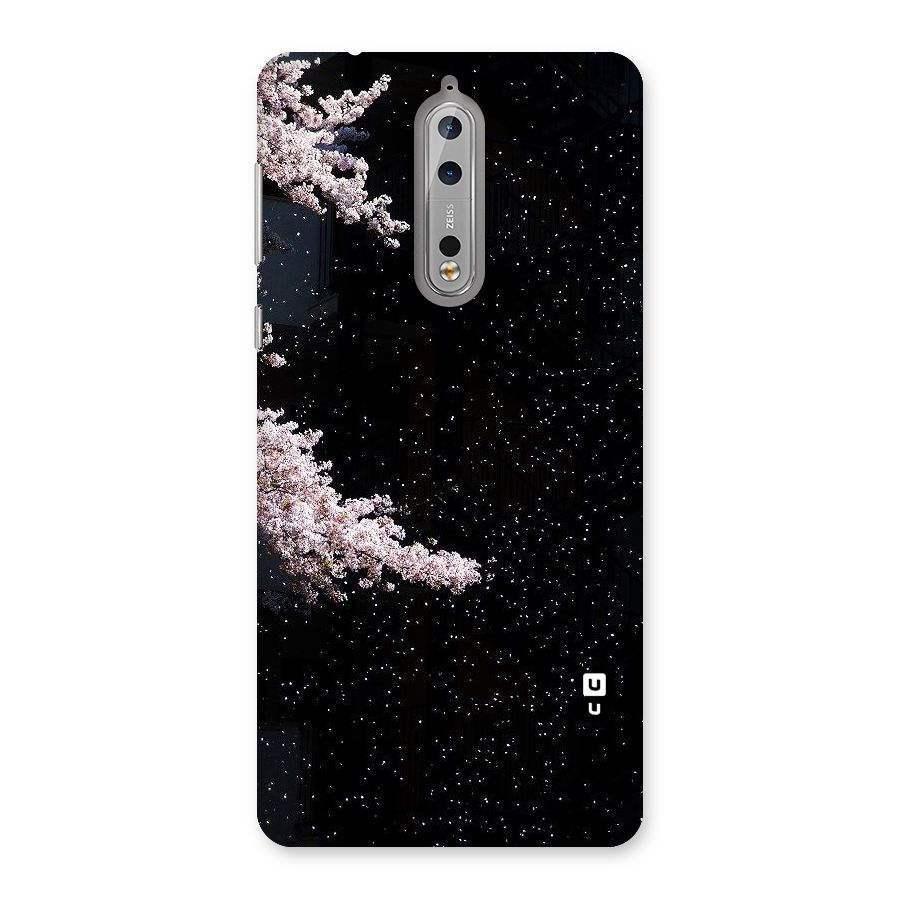 Beautiful Night Sky Flowers Back Case for Nokia 8