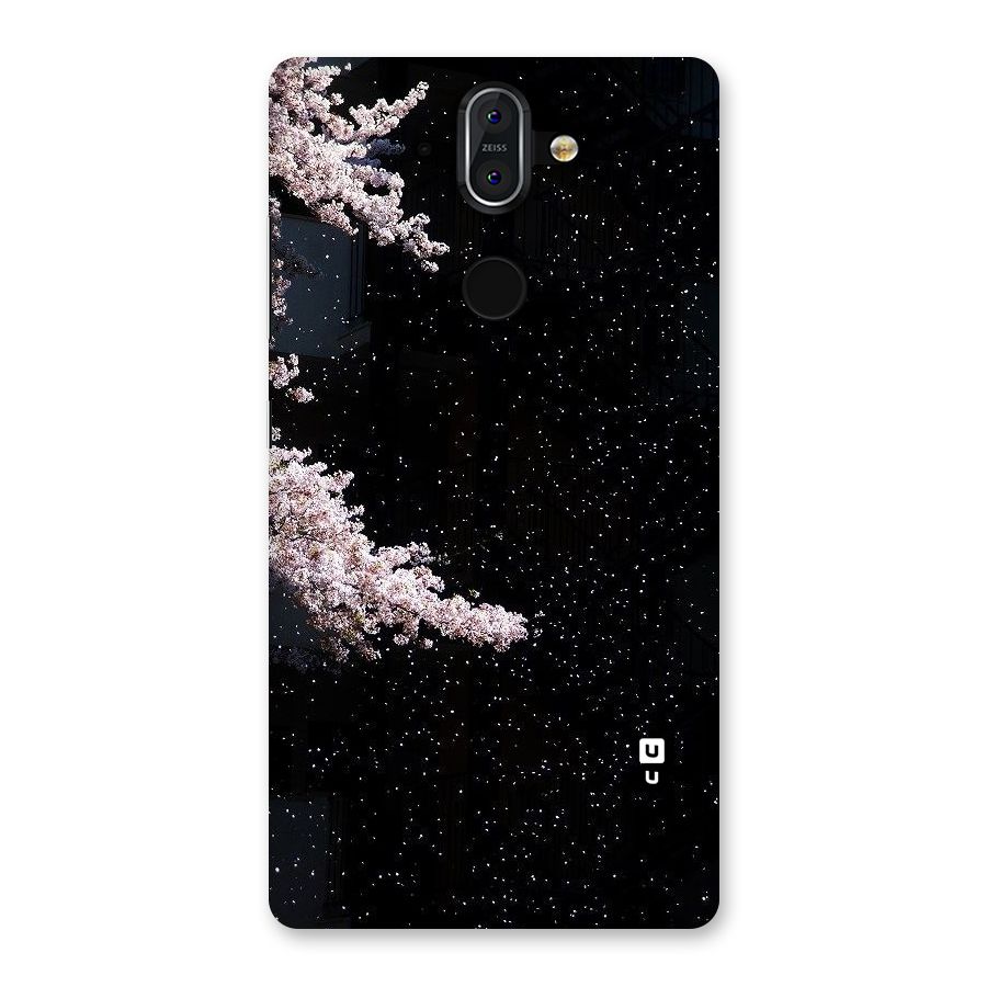 Beautiful Night Sky Flowers Back Case for Nokia 8 Sirocco
