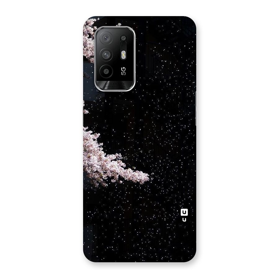 Beautiful Night Sky Flowers Back Case for Oppo F19 Pro Plus 5G