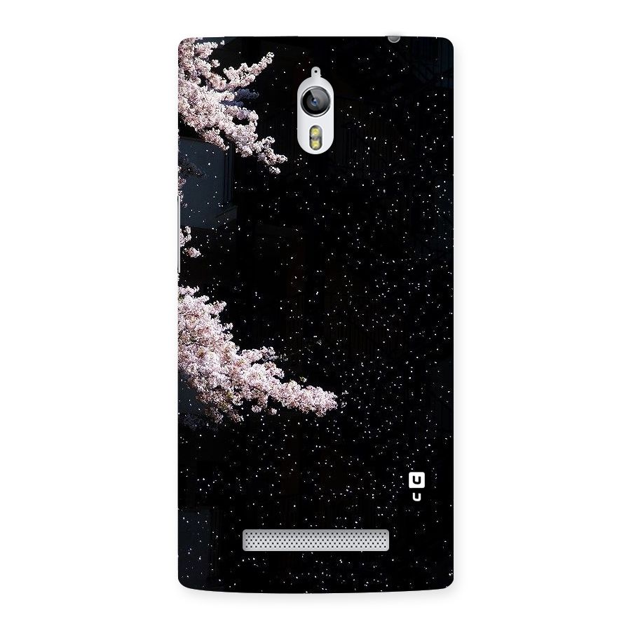 Beautiful Night Sky Flowers Back Case for Oppo Find 7