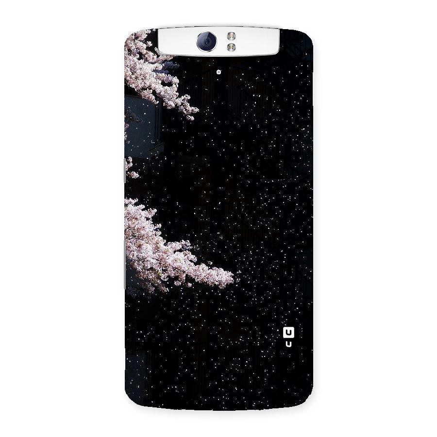 Beautiful Night Sky Flowers Back Case for Oppo N1