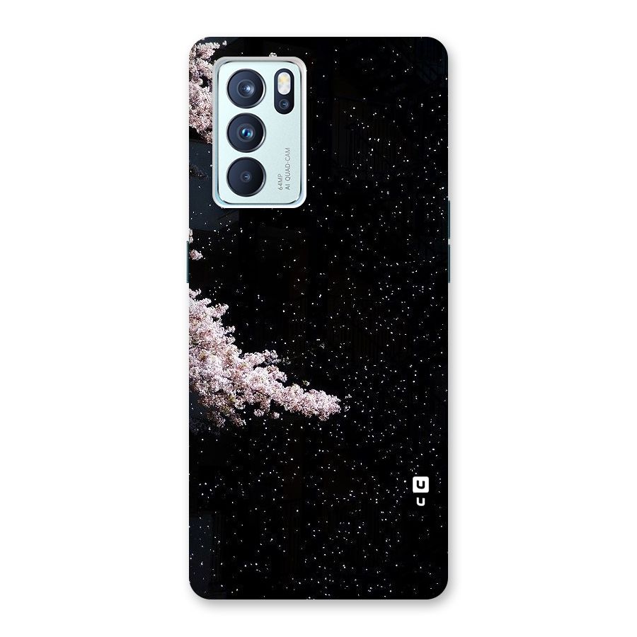 Beautiful Night Sky Flowers Back Case for Oppo Reno6 Pro 5G