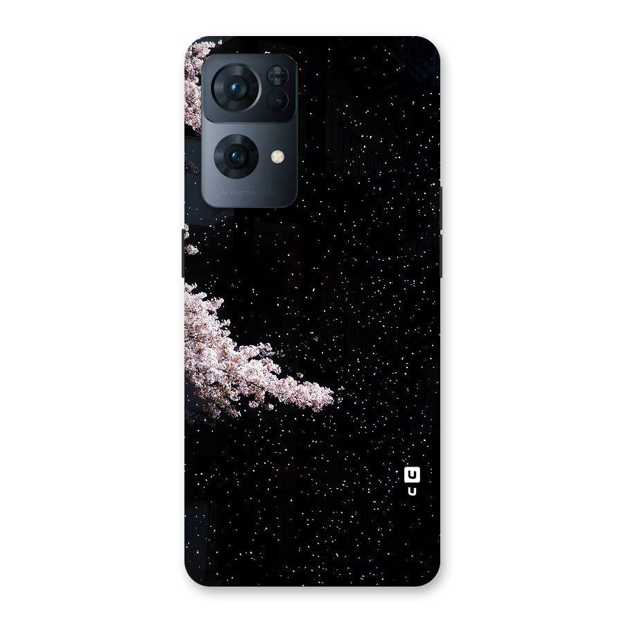 Beautiful Night Sky Flowers Back Case for Oppo Reno7 Pro 5G