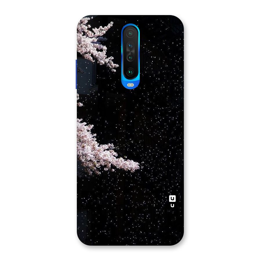 Beautiful Night Sky Flowers Back Case for Poco X2