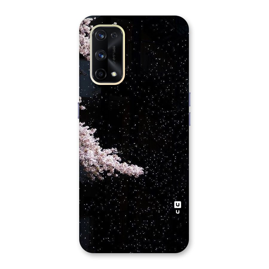 Beautiful Night Sky Flowers Glass Back Case for Realme X7 Pro
