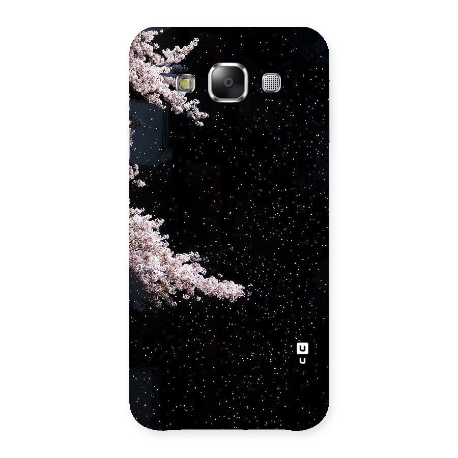 Beautiful Night Sky Flowers Back Case for Samsung Galaxy E5