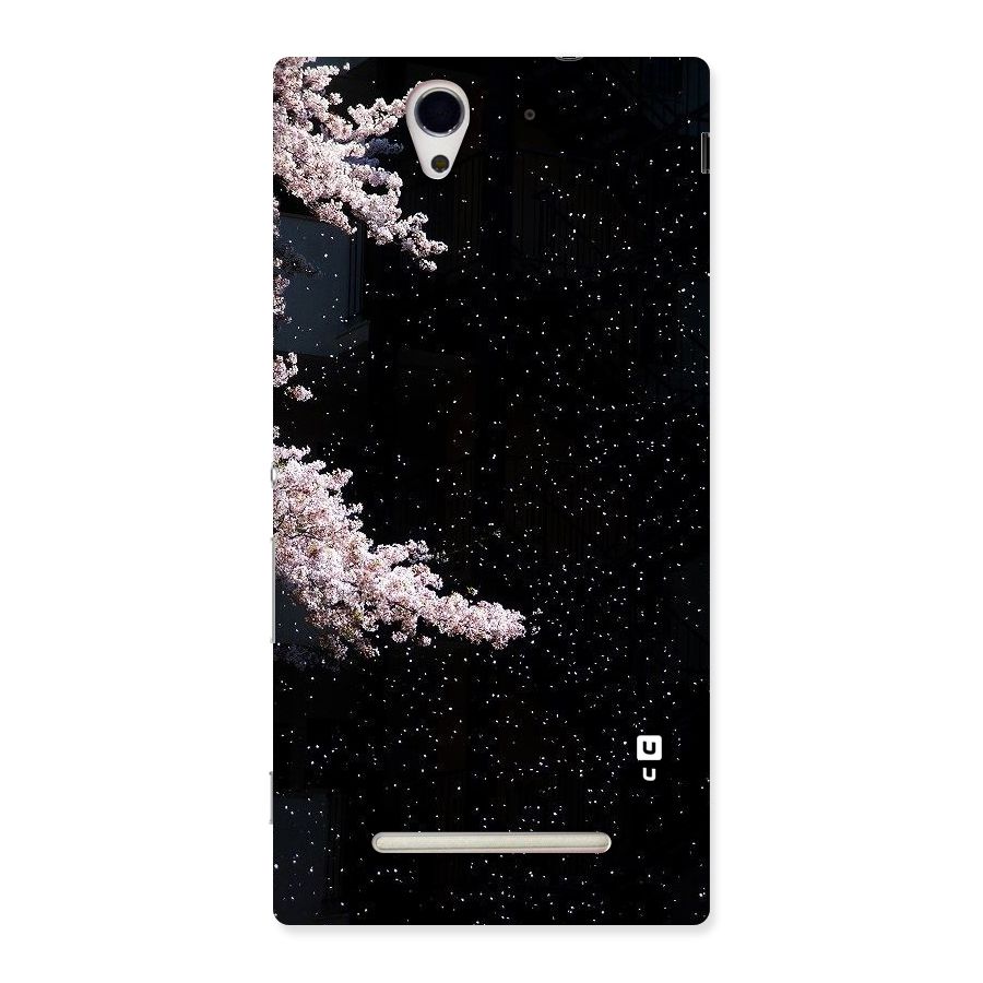 Beautiful Night Sky Flowers Back Case for Sony Xperia C3