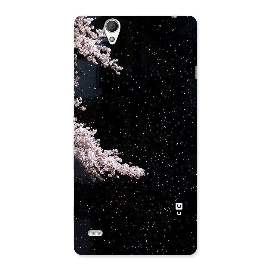 Beautiful Night Sky Flowers Back Case for Sony Xperia C4