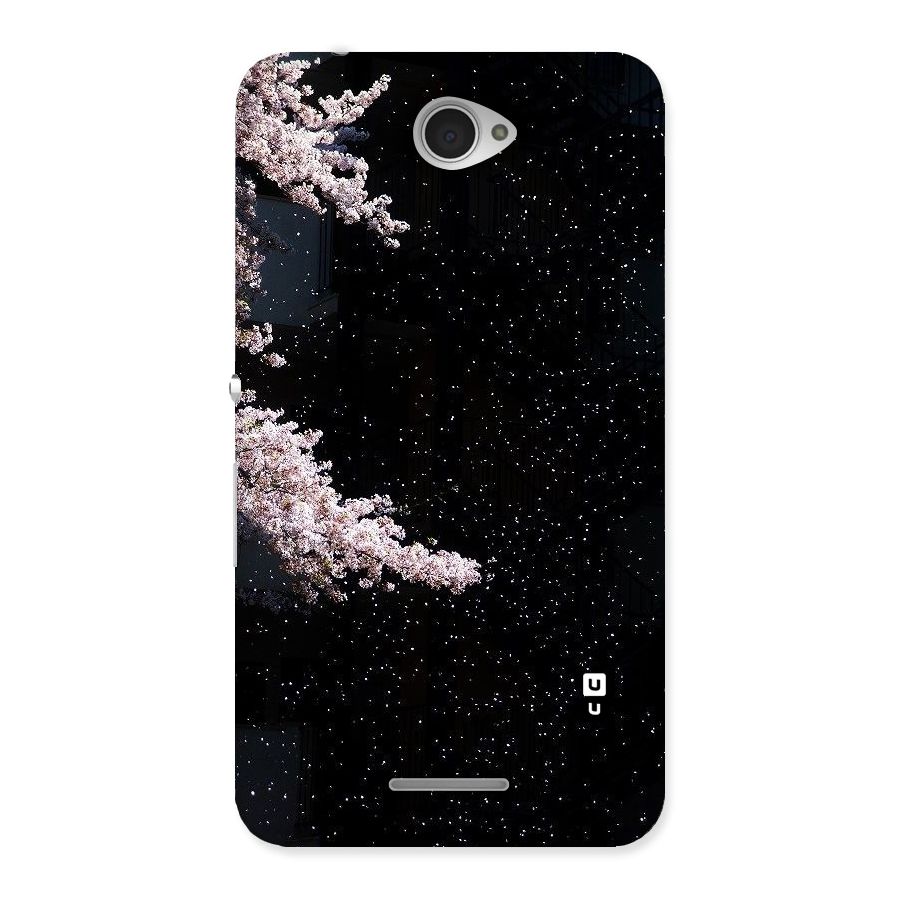 Beautiful Night Sky Flowers Back Case for Sony Xperia E4