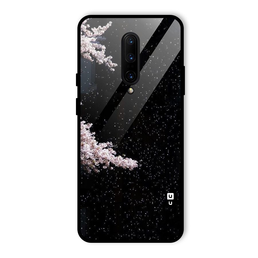 Beautiful Night Sky Flowers Glass Back Case for OnePlus 7 Pro