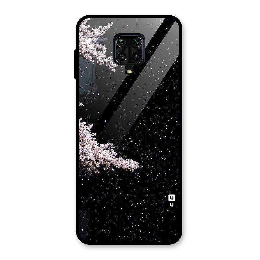 Beautiful Night Sky Flowers Glass Back Case for Poco M2 Pro