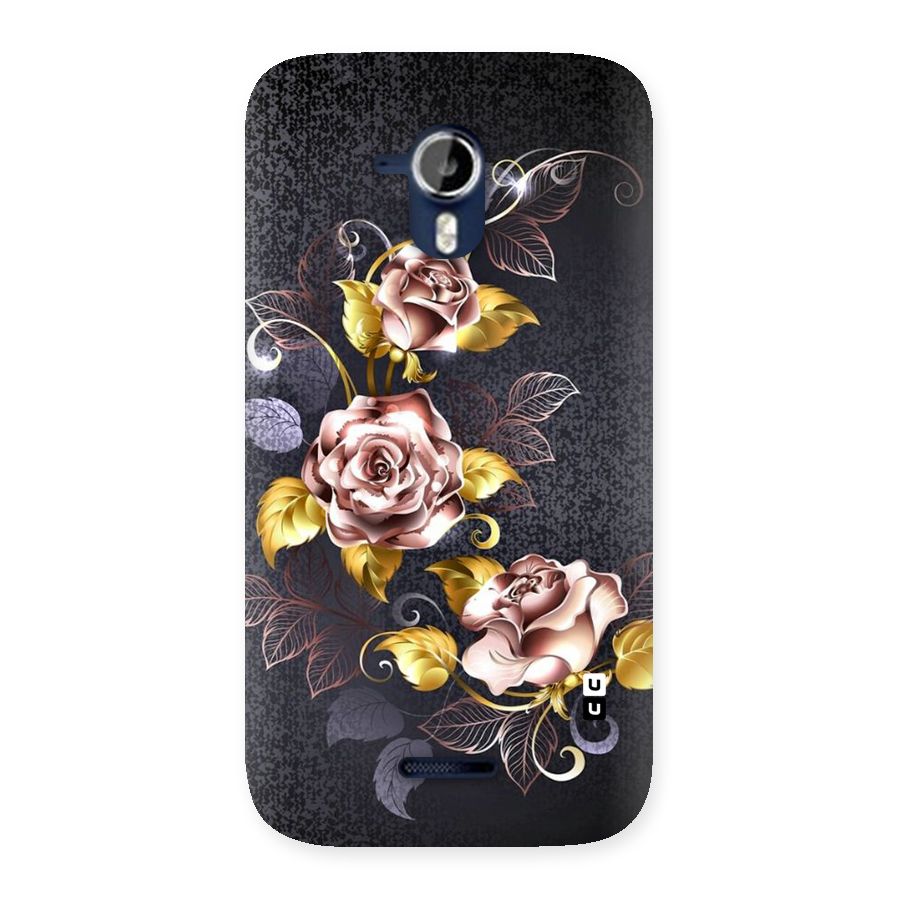 Beautiful Old Floral Design Back Case for Micromax Canvas Magnus A117