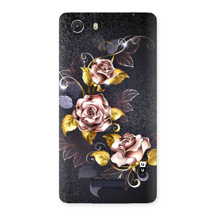 Beautiful Old Floral Design Back Case for Micromax Unite 3