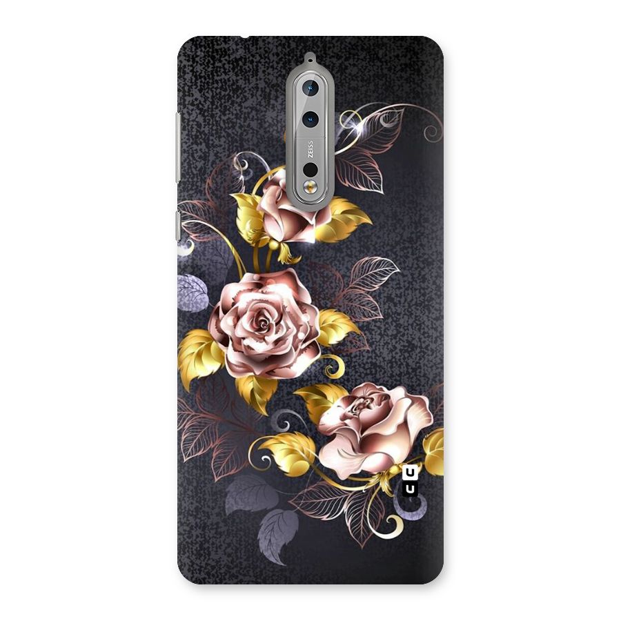 Beautiful Old Floral Design Back Case for Nokia 8