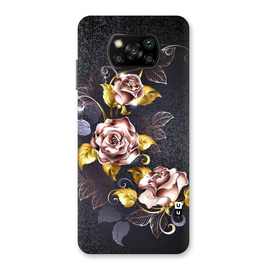 Beautiful Old Floral Design Back Case for Poco X3