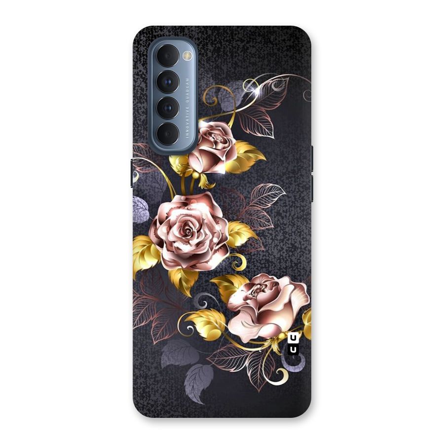 Beautiful Old Floral Design Back Case for Reno4 Pro