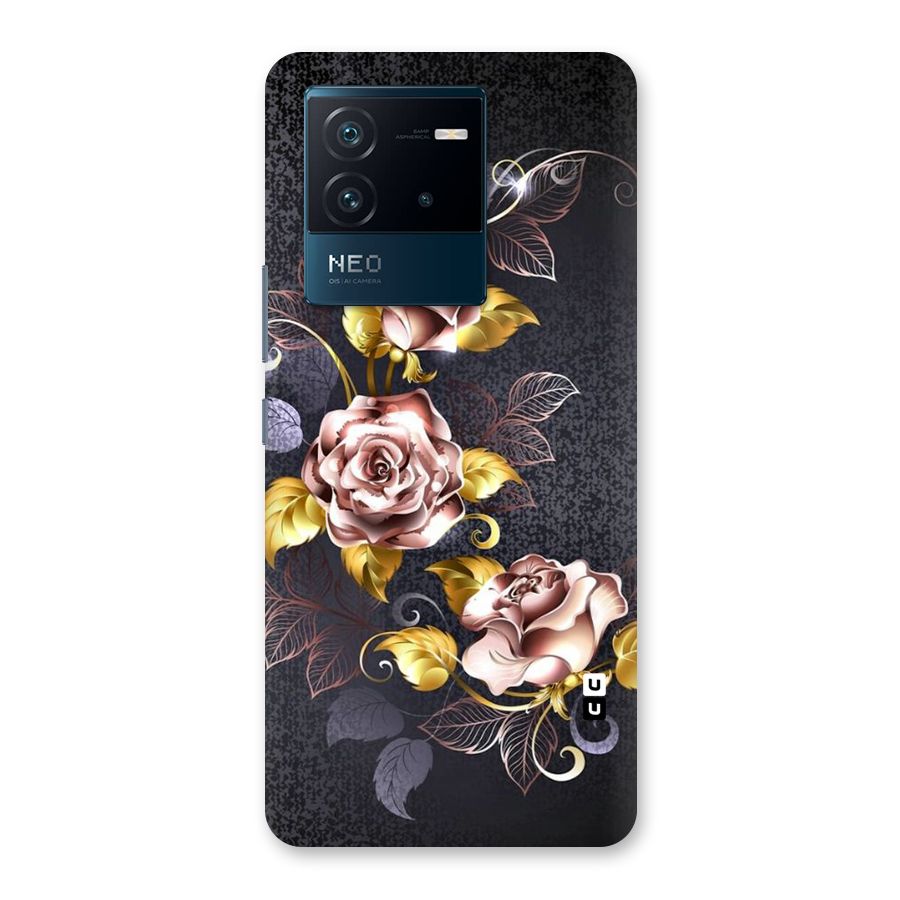 Beautiful Old Floral Design Back Case for Vivo iQOO Neo 6 5G